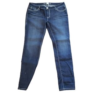 Embellished pocket skinny jeans